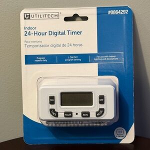 Utilitech Indoor 24-Hour Digital Timer